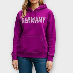 Champion Germany Purple Hoodie Size M